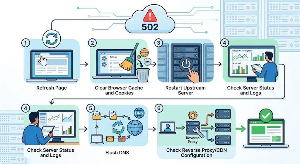 How to Fix 502 Bad Gateway for Good
