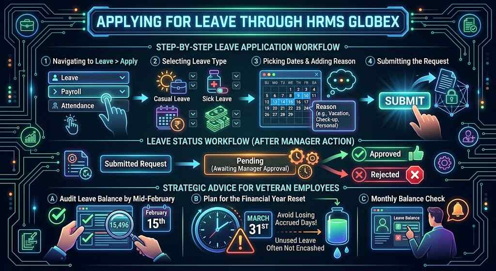 Applying for Leave Through HRMS Globex